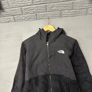 The North Face Denali 2 Hoodie Womens Medium Black Full Zip Fleece Jacket NF0A2